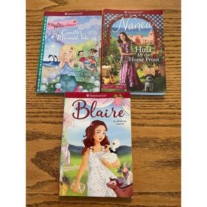 American Girl Book Lot Camille's Mermaid Tale Nanea Hula Blaire Girl of the Year